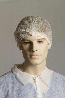Picture of Hair Nets Non Woven Crimped WHITE 21in 