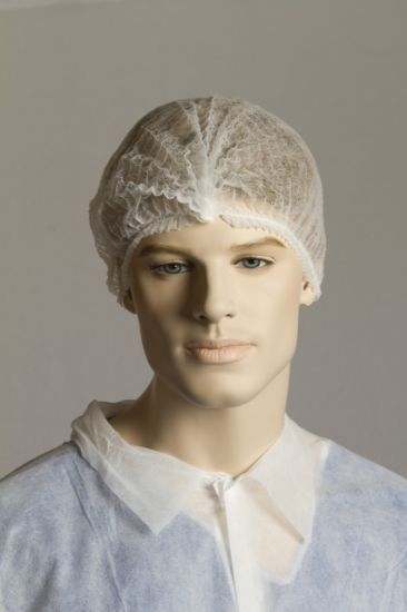 Picture of Hair Nets Non Woven Crimped WHITE 21in