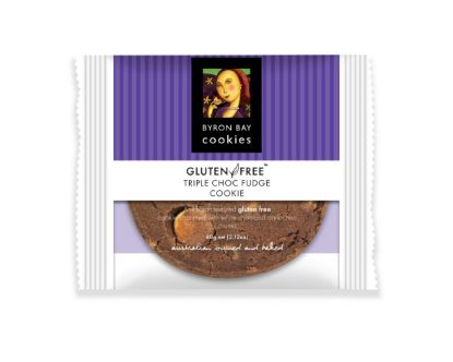 Picture of Byron Bay Cookie Gluten Free Triple Choc Fudge Individually Wrapped