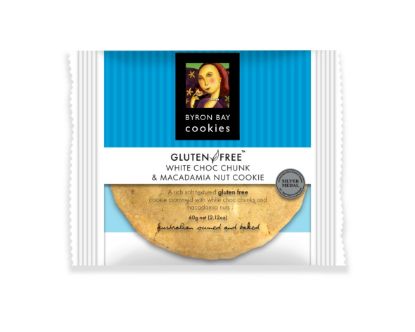 Picture of Byron Bay Cookie Gluten Free White Choc Macca Individually Wrapped