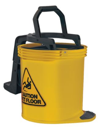 Picture of Mop Bucket Duraclean Yellow 16lt on Castors