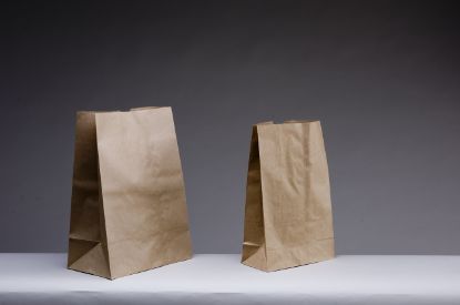 Picture of Block Bottom Brown Paper Bag No Handle 390x240+120 x 75gsm #16