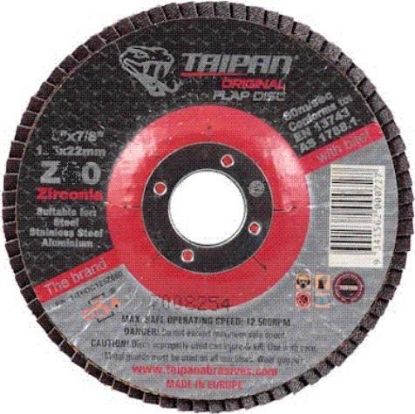 Picture of Flap Disks  100mm (4in) x 16mm  40grit - SAWA