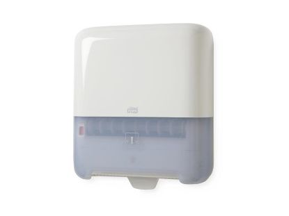 Picture of Plastic Autocut paper hand towel Roll Dispenser Tork Matic H1 - White 551000