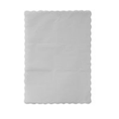 Picture of Traymats 350x505 White-Scalloped Edge 0207350