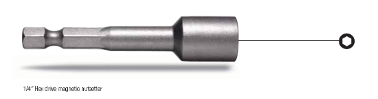 Picture of 5/16" x 42mm Magnetic Nutsetter 8mm Hex Driver