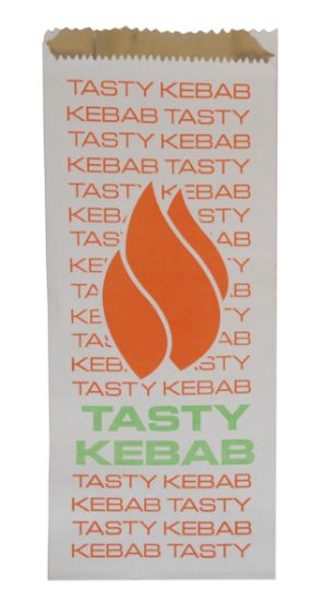 Picture of Foil Kebab Bag Printed 100 x 40 x 240