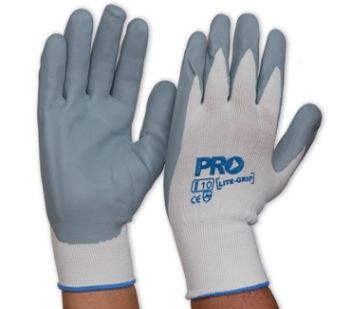 Picture of Glove -Nitrile Foam Coated Nylon(grey/white)