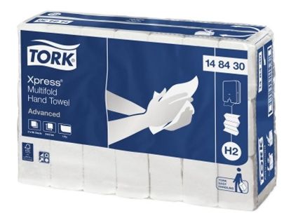 Picture of Slimline H2 Tork Advanced White Hand Interleaf Towel 24cm x 21cm 148430