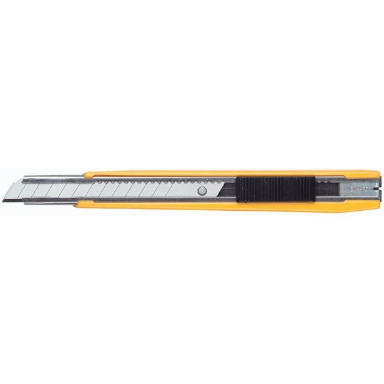 Picture of 9mm Snapoff Retractable autolock Metal Knife - Yellow