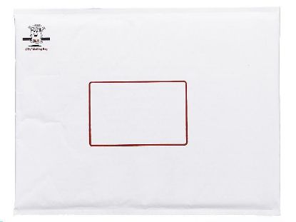 Picture of Jiffy-Lite Bag Mailer # 6    (White Paper outer, bubble inner) 300x405