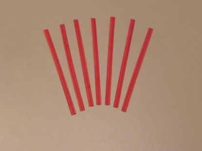 Picture of Twist Ties Plastic 3" -METALIC RED 75mm 