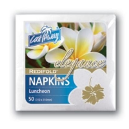 Picture of Napkin Lunch GT (1/8th) Fold White ELEGANCE REDI-FOLD 