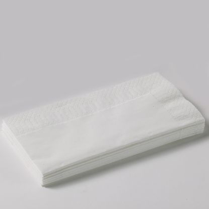 Picture of Napkin GT (1/8th) Fold Quilted Dinner REDIFOLD White 