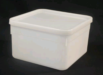 Picture of Plastic Container and Lid 2.5LT Square 178mm x 178mm x 105mm NATURAL