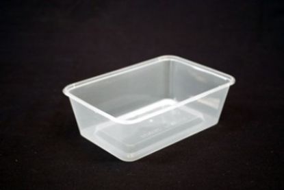 Picture of Rectangle 650ml Plastic Container Genfac 