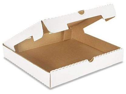 Picture of Pizza Box 13in Plain White Cardboard 
