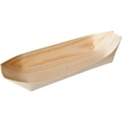 Picture of Pine Wood Oval Boat 115 x 65mm 4.5" x 2.5"