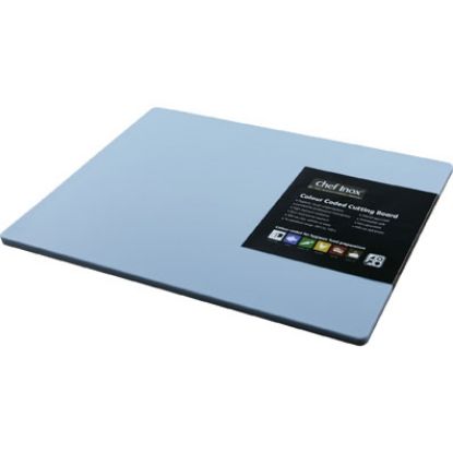 Picture of Plastic Cutting Board 380 x 510 x 12mm Blue (Raw Fish/Seafood)