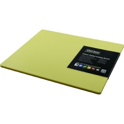 Picture of Plastic Cutting Board 380 x 510 x 12mm Yellow (Raw Poultry)