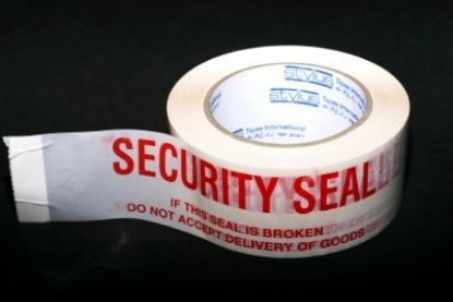 Picture of Tape -Printed Security Seal-Red on White 48mm x 66m