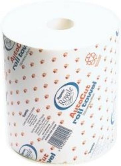 Picture of Roll Towel Paper Autocut 20cm x 200m 1 Ply White