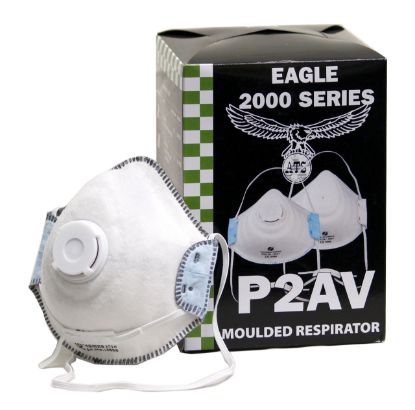 Picture of P2 Dome Disposable Respirators Acid Valve (eq Carbon)-Standard Moulded