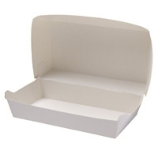 Picture of Cardboard Snack Pk 2 White - 115mm x 205mm Base Dimensions x 80mm High
