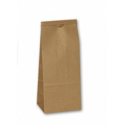 Picture of Tin Tie Poly Lined Brown Bag  - 235x85x47mm - 250gm 