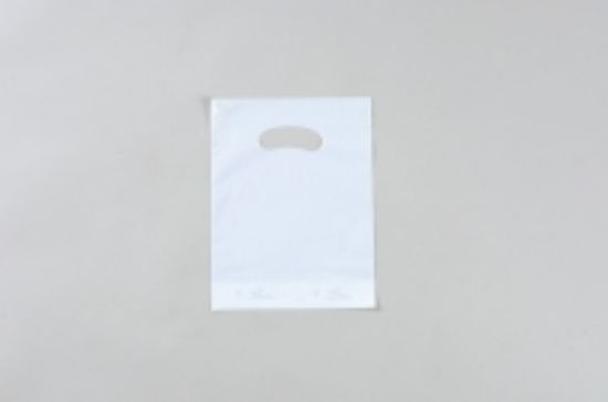 Picture of **CANNOT BE USED AS TAKEAWAY / CARRY BAGS** Boutique Plastic Bags 230 x 210mm White