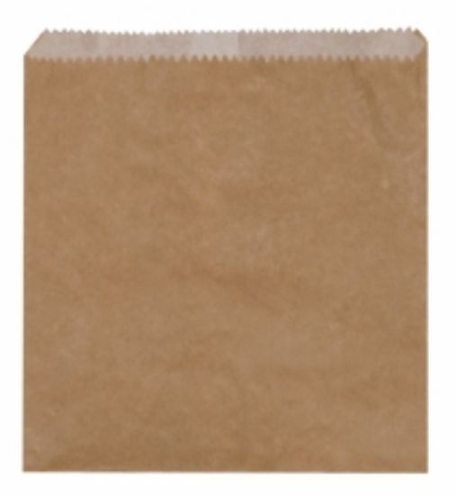 Picture of Paper Bag Brown Greaseproof Lined 1 Square 190x180mm
