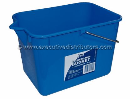 Picture of Squeeze Mop Bucket 11L Rectangle Blue