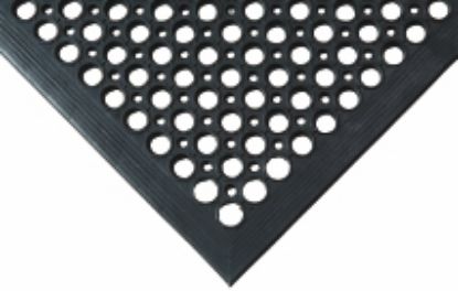 Picture of Drainage Antifatigue Mat with Holes - Black -Standard - 1500mm x 900mm
