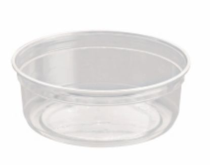 Picture of Clear Round P.E.T. Deli Container 237ml 8oz