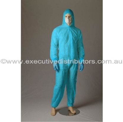 Picture of Coveralls Polypropylene Blue -Standard Non-Rated 