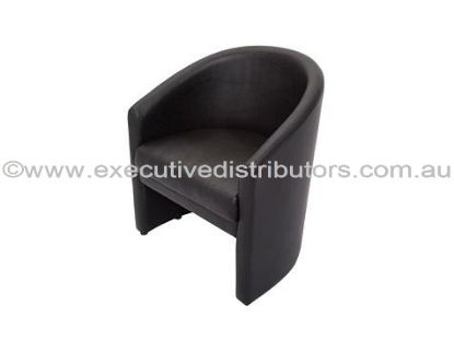 Picture of Visitors Compact Tub Chair  - Leather Look PU Finish - Single Seater