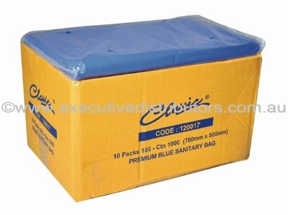 Picture of ***IL***Premium Blue Sanitary Bin Liners - 700mm x 500mm