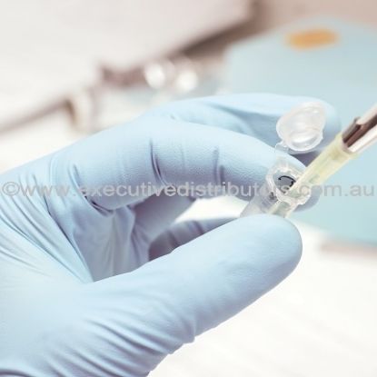 Picture of Gloves Nitrile SuperTouch Blue Powder Free Long Cuff 300mm - 