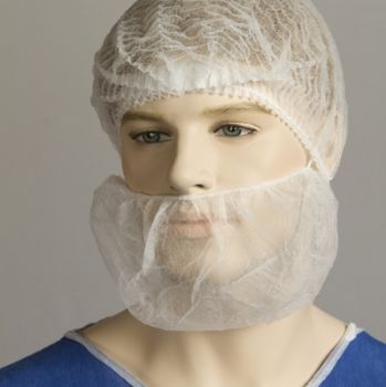 Picture of Beard Cover White - One Strap