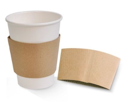Picture of Coffee Cup Sleeve - Suits 12oz & 16oz Cups - KRAFT