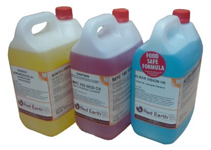 Picture of Complete Clean Value Pack - 1 x 5L Glass Cleaner, 1 x 5L Disinfectant and 1 x Multi Purpose Cleaner