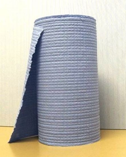 Picture of Blue Scrim Towel Perforated Wipe on a Roll 24cm x 70mt