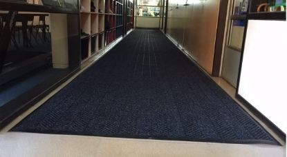 Picture of Micah Premier Entrance Matting-Smooth Back- in Blacksmoke Fully Edged   880 x 570mm 