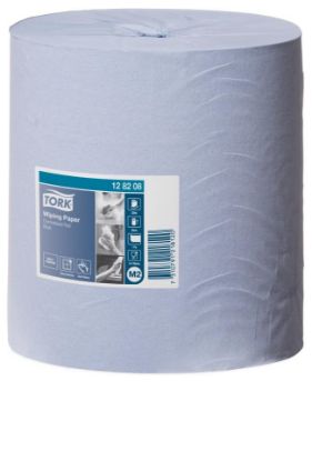 Picture of Wiping Roll Towel Blue Centrefeed SCA M2 Commercial 320m 128208