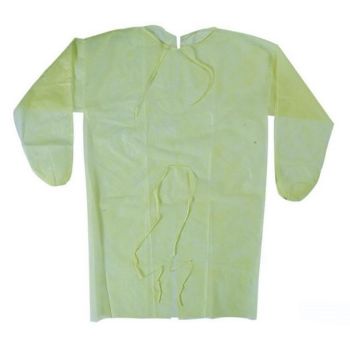 Picture of Gown Polypropylene Isolation Yellow  - One size fits Most