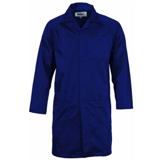 Picture of Gown Lab Coat Polyester / Cotton with pocket 200gsm - NAVY