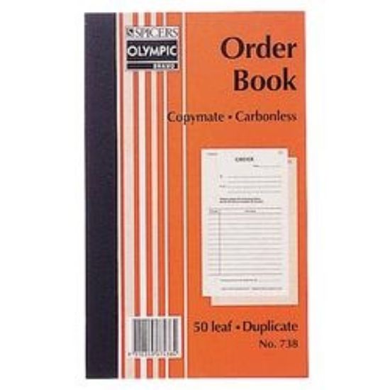 Picture of Olympic No.738 Duplicate Order Book Carbonless
