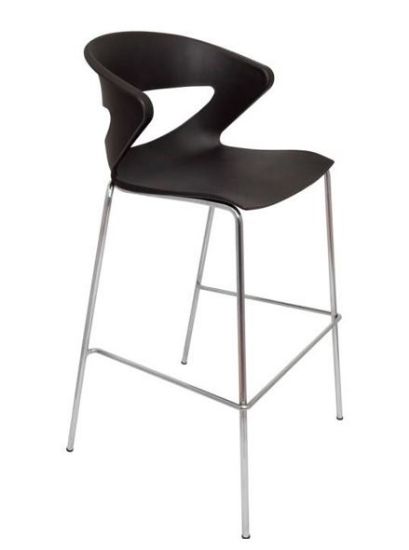 Picture of Taurus Indoor Plastic Bar Stool With Chrome Legs 