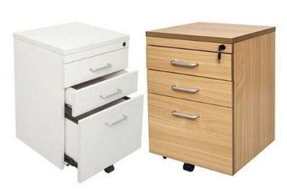Picture of Mobile Pedestal - 3 Lockable Drawers - 690 High x 465 Wide x 447mm Deep  - Executive Span Range