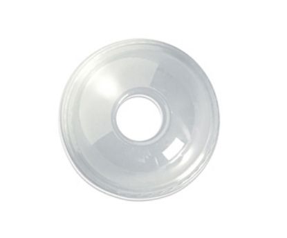 Picture of 96mm Dome Lid - 22mm Hole - Suits 300ml to 700ml Biopak Cups